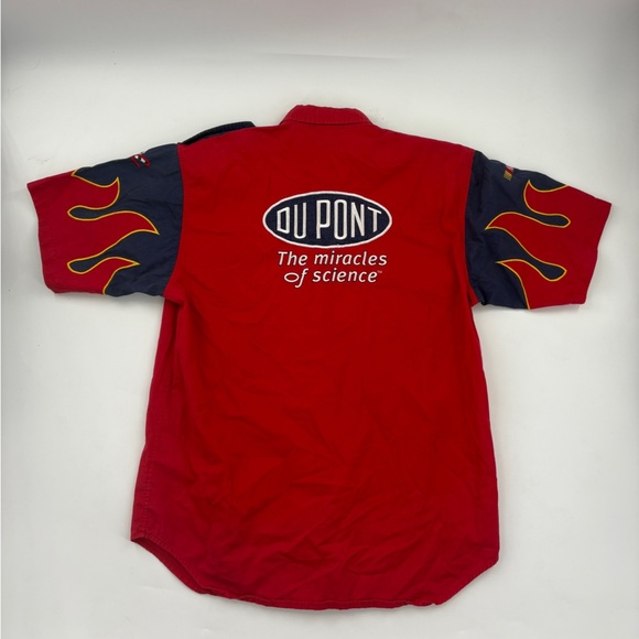 Vintage Nascar 24 Jeff Gordon Button Up Shirt Chase Authentic DuPont - Picture 5 of 5